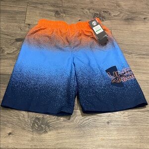 YLG Under Armour Gradient Swim Trunks with Orange Accents